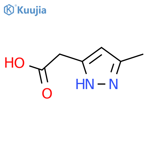 2-(5-methyl-1H-pyrazol-3-yl)acetic acid structure