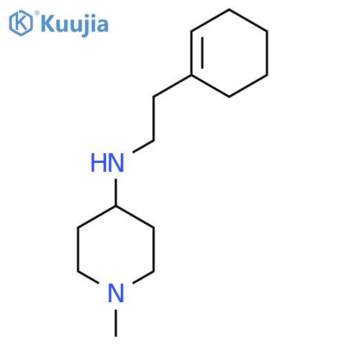 N-2-(cyclohex-1-en-1-yl)ethyl-1-methylpiperidin-4-amine structure