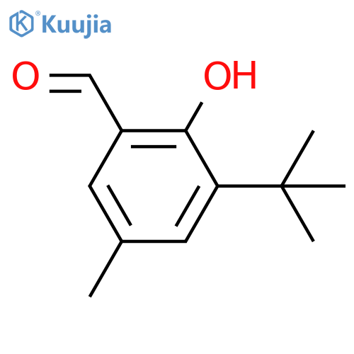 3-tert-butyl-2-hydroxy-5-methylbenzaldehyde structure