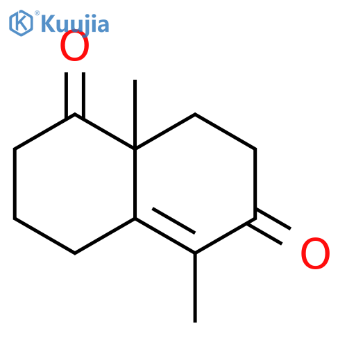 (S)-5,8A-DIMETHYL-3,4,8,8A-TETRAHYDRO-2H,7H-NAPHTHALENE-1,6-DIONE structure