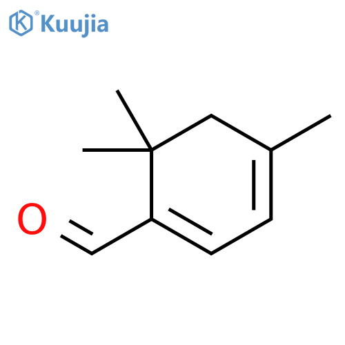 4,6,6-trimethylcyclohexa-1,3-diene-1-carbaldehyde structure
