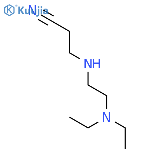 3-{2-(diethylamino)ethylamino}propanenitrile structure