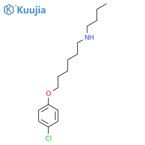 N-Butyl-6-(4-chlorophenoxy)hexan-1-amine structure