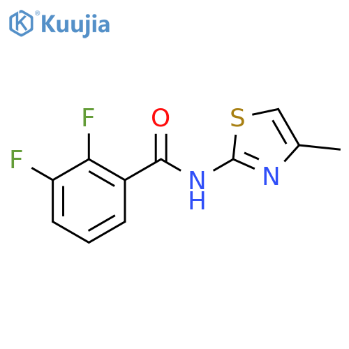 Benzamide,2,3-difluoro-N-(4-methyl-2-thiazolyl)- structure