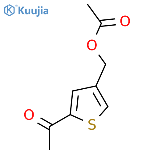 (5-acetyl-3-thienyl)methyl acetate structure