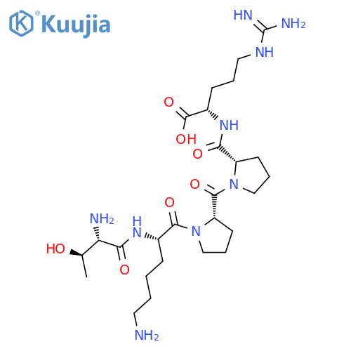 H-Thr-Lys-Pro-Pro-Arg-OH acetate salt structure