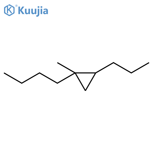 1-butyl-1-methyl-2-propylcyclopropane structure
