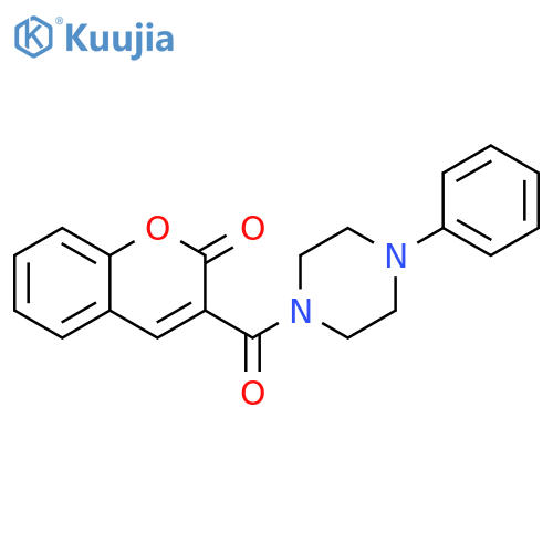 3-(4-phenylpiperazine-1-carbonyl)-2H-chromen-2-one structure