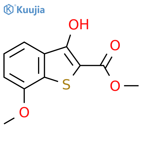 3-Hydroxy-7-methoxy-benzo[b]thiophene-2-carboxylic acid methyl ester structure