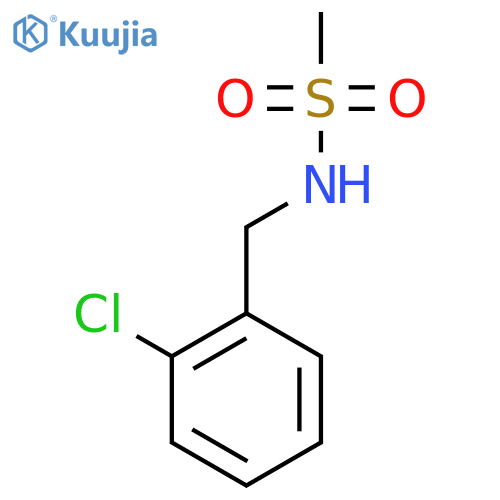 N-[(2-chlorophenyl)methyl]methanesulfonamide structure
