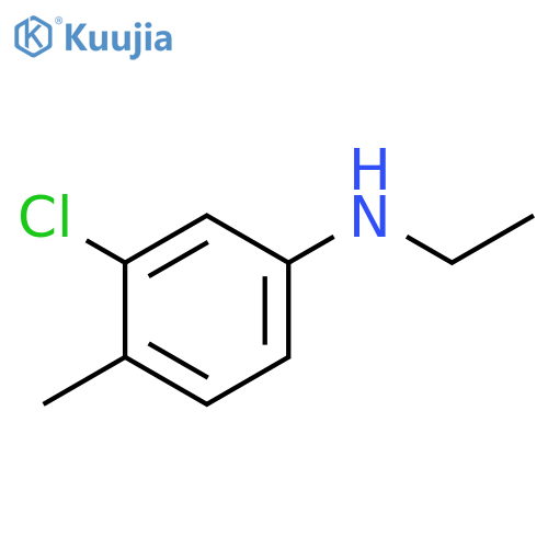 3-chloro-N-ethyl-4-methylaniline structure