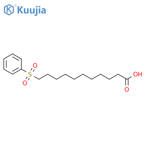 Undecanoic acid, 11-(phenylsulfonyl)- structure