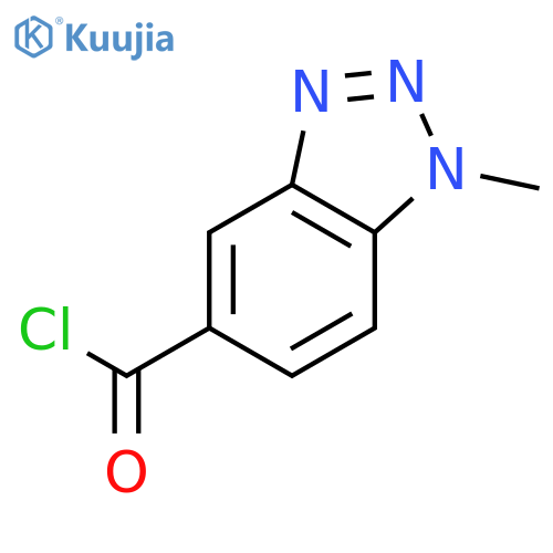 1H-Benzotriazole-5-carbonylchloride, 1-methyl- structure