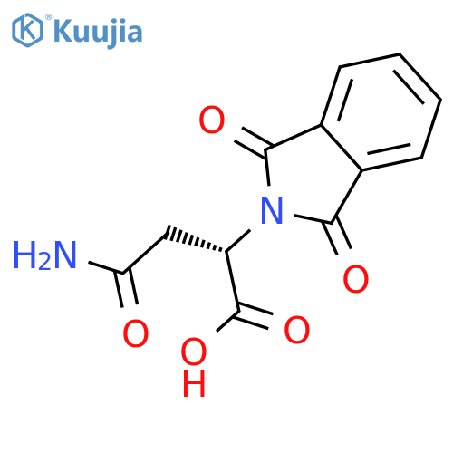 N-α-Phthalyl-L-asparagine structure