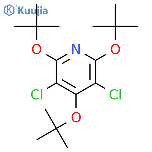 Pyridine, 3,5-dichloro-2,4,6-tris(1,1-dimethylethoxy)- structure