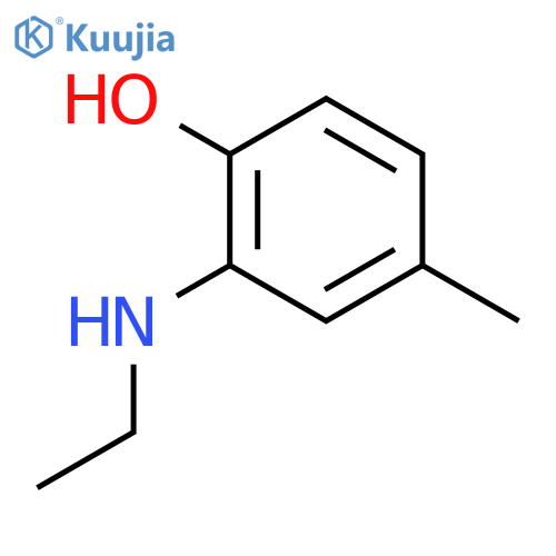 Phenol,2-(ethylamino)-4-methyl- structure
