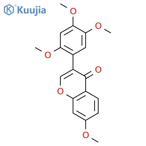 4H-1-Benzopyran-4-one,7-methoxy-3-(2,4,5-trimethoxyphenyl)- structure