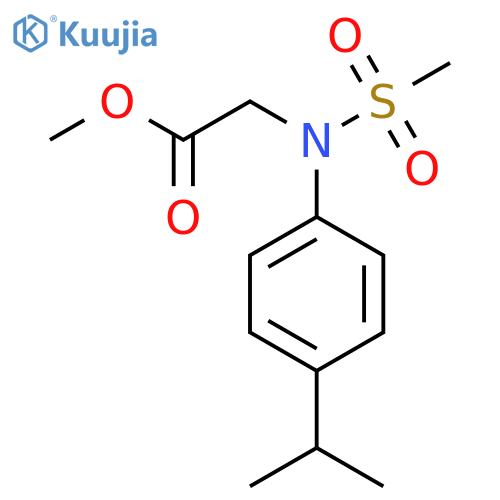 Methyl N-(4-isopropylphenyl)-N-(methylsulfonyl)glycinate structure