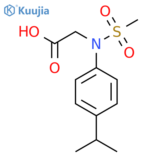 N-(4-Isopropylphenyl)-N-(methylsulfonyl)glycine structure