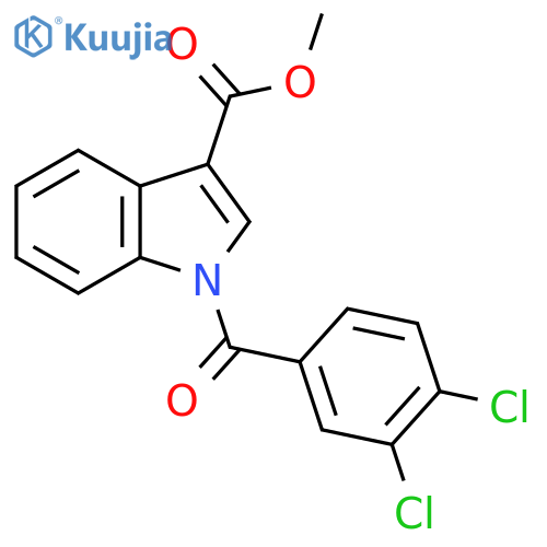 Methyl 1-[(3,4-dichlorophenyl)carbonyl]indole-3-carboxylate structure