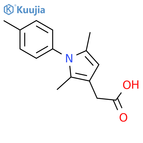 2-2,5-Dimethyl-1-(4-methylphenyl)-1H-pyrrol-3-ylacetic Acid structure