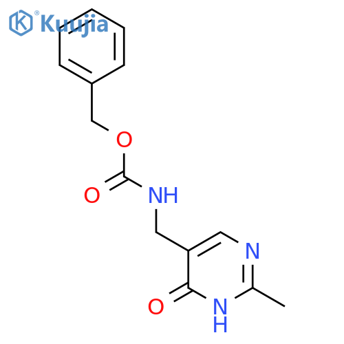 benzyl N-[(4-hydroxy-2-methylpyrimidin-5-yl)methyl]carbamate structure