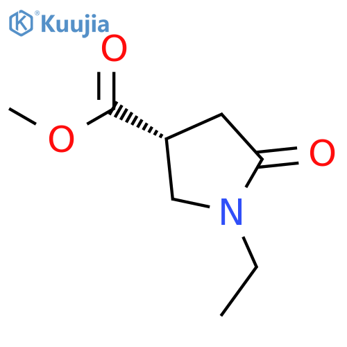 3-PYRROLIDINECARBOXYLIC ACID, 1-ETHYL-5-OXO-, METHYL ESTER, (3R)- structure