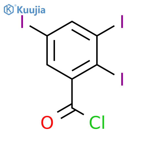 Benzoyl chloride,2,3,5-triiodo- structure