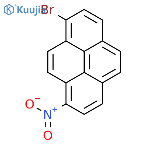Pyrene, 1-bromo-8-nitro- structure