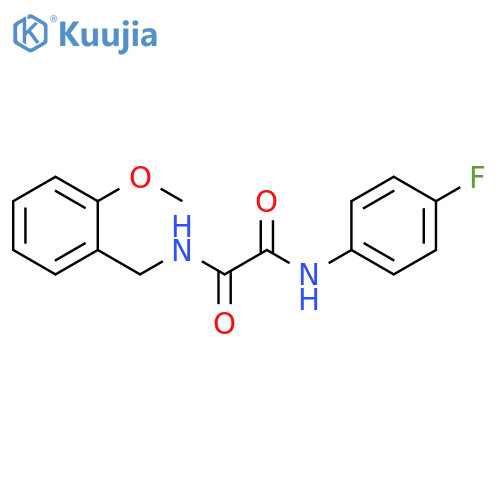 N'-(4-fluorophenyl)-N-(2-methoxyphenyl)methylethanediamide structure