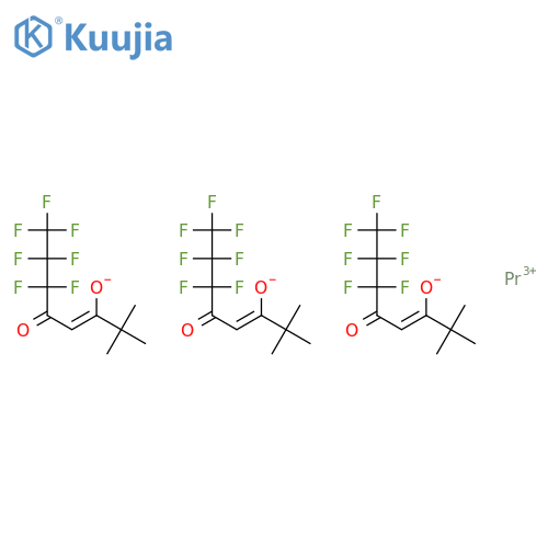 Praseodymium Tris[(3z)-6,6,7,7,8,8,8-heptafluoro-2,2-dimethyl-5-o Xo-3-octen-3-olate] structure