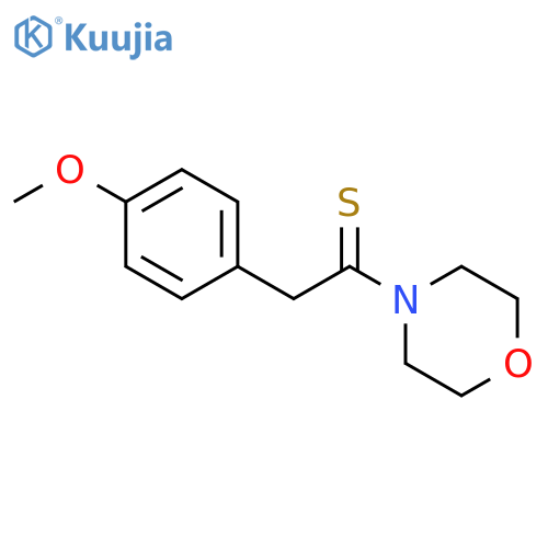 2-(4-methoxyphenyl)-1-(morpholin-4-yl)ethane-1-thione structure