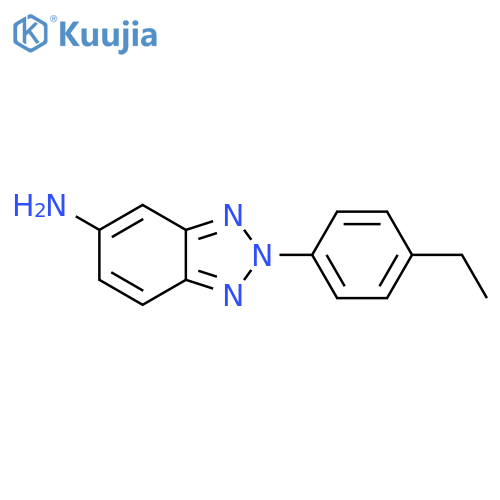 2-(4-ethylphenyl)-2H-1,2,3-benzotriazol-5-amine structure