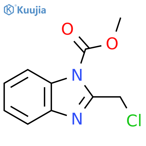 Methyl 2-(chloromethyl)-1H-benzimidazole-1-carboxylate structure