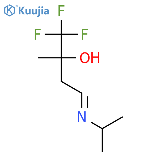 4-Isopropylimino-2-trifluoromethylbutan-2-ol structure