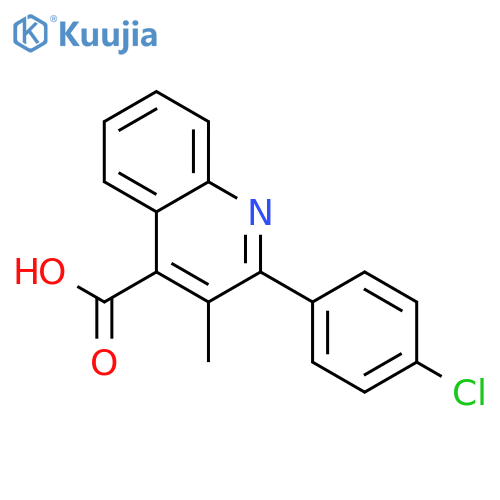 2-(4-Chlorophenyl)-3-methylquinoline-4-carboxylic acid structure