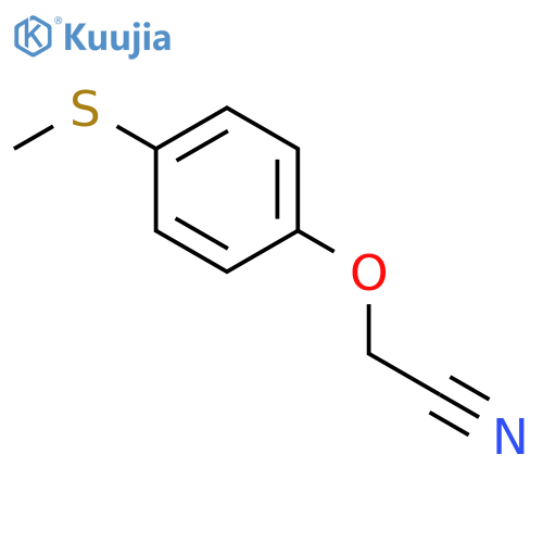 2-[4-(Methylthio)phenoxy]acetonitrile structure
