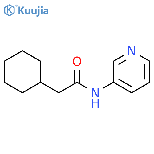 2-cyclohexyl-N-(pyridin-3-yl)acetamide structure
