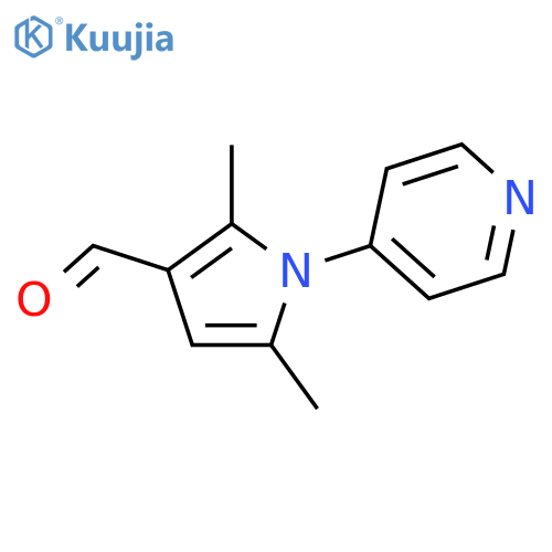 2,5-Dimethyl-1-(pyridin-4-yl)-1H-pyrrole-3-carbaldehyde structure