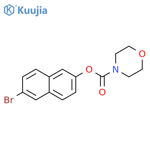 6-bromonaphthalen-2-yl morpholine-4-carboxylate structure