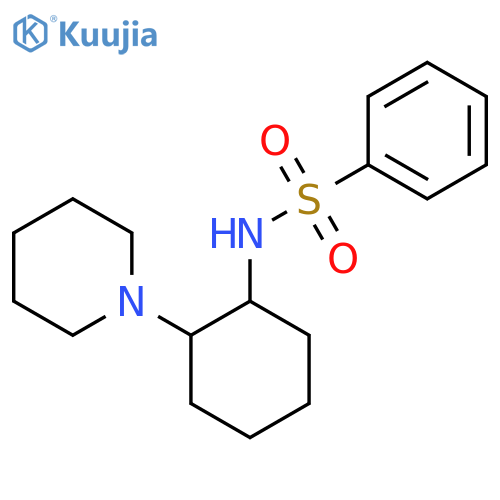 N-2-(piperidin-1-yl)cyclohexylbenzenesulfonamide structure