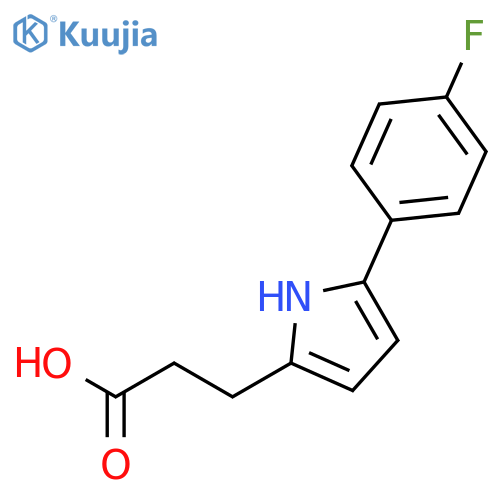 1H-Pyrrole-2-propanoicacid, 5-(4-fluorophenyl)- structure