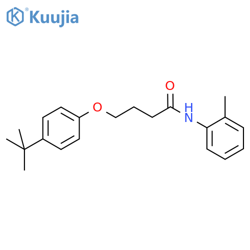 4-(4-tert-butylphenoxy)-N-(2-methylphenyl)butanamide structure