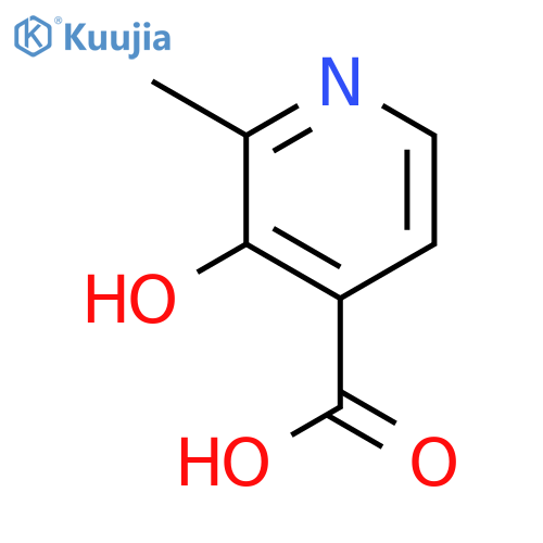 3-hydroxy-2-methyl-4-Pyridinecarboxylic acid structure
