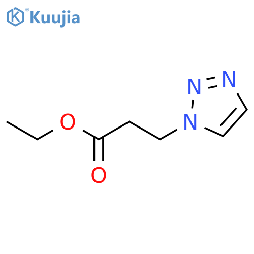 1H-1,2,3-Triazole-1-propanoic acid, ethyl ester structure