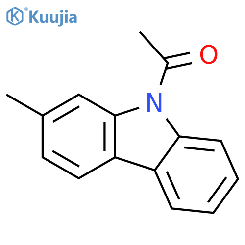 9H-CARBAZOLE, 9-ACETYL-2-METHYL- structure