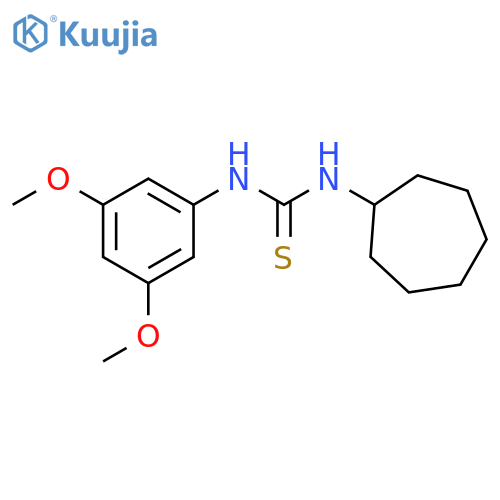 1-Cycloheptyl-3-(3,5-dimethoxy-phenyl)-thiourea structure