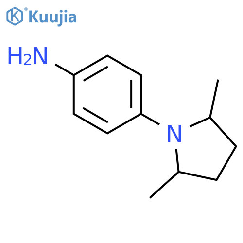 Benzenamine, 4-(2,5-dimethyl-1-pyrrolidinyl)- structure