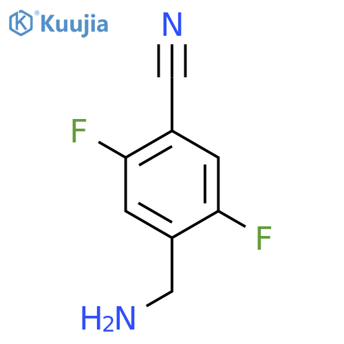 BENZONITRILE, 4-(AMINOMETHYL)-2,5-DIFLUORO- structure
