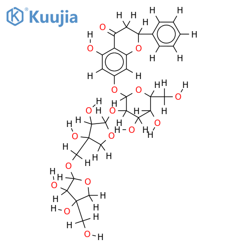 pinocembrin 7-O-apisoyl(1->5)apisoyl(1->2)-beta-D-glucopyranoside structure